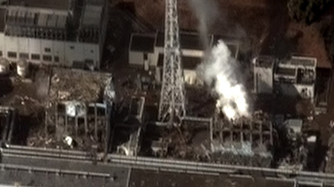 Fukushima Daichi poco después del accidente.